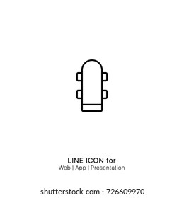 Icon skateboard graphic design single icon vector