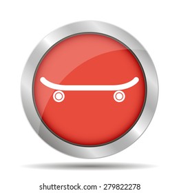 icon of skateboard. Vector Illustration EPS 10