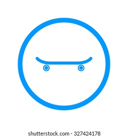icon of skateboard. Vector Illustration EPS 10