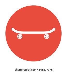icon of skateboard. Vector Illustration EPS 10