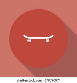 icon of skateboard. Vector Illustration EPS 10