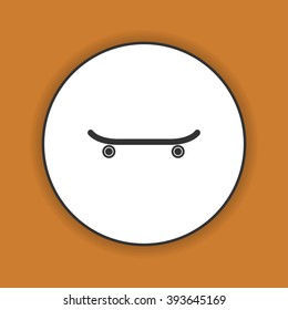 icon of skateboard. Vector Illustration EPS 10