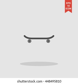 icon of skateboard. Vector Illustration EPS 10