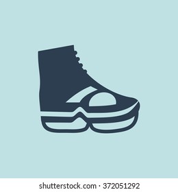 Icon of Skates. EPS-10.