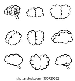 icon with a sketch of the brain