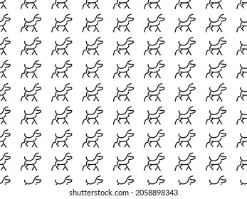 Icon sketch dog pattern for design vector.