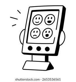 icon A sketchy style icon representing emotion detector
