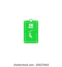 Icon ski pass.