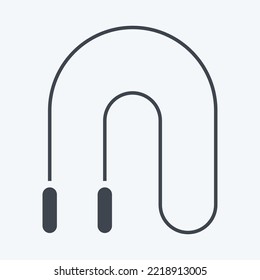 Icon Skipping Rope. related to Combat Sport symbol. glyph style. simple design editable. simple illustration.boxing