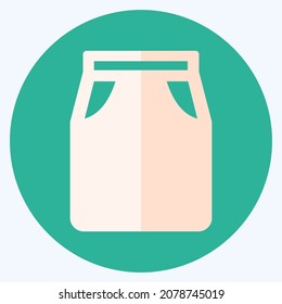 Icon Skirt 1 - Flat Style,Simple illustration,Editable stroke,Design template vector, Good for prints, posters, advertisements, announcements, info graphics, etc.
