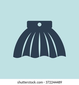 Icon of Skirt. EPS-10.
