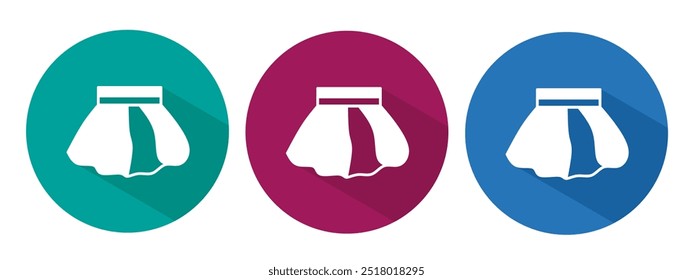 Icon for skirt vector illustration in flat.