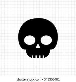 Icon of with skull