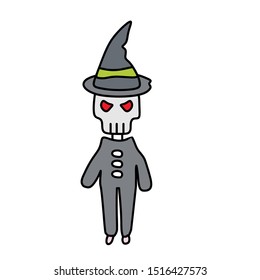 icon skull character for halloween day