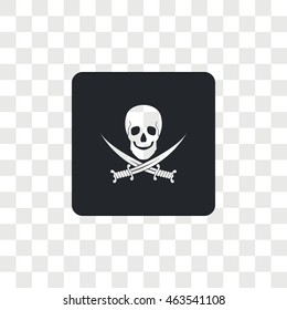 Icon skull with crossed sabers.