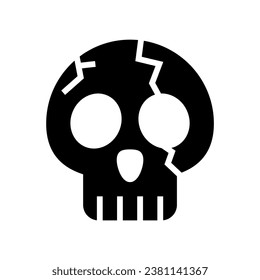 icon skull scream halloween, Halloween icon, Spooky, Scary, Horor, Simple and Minimalist icon