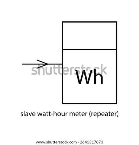 Icon of slave watt hour meter repeater device