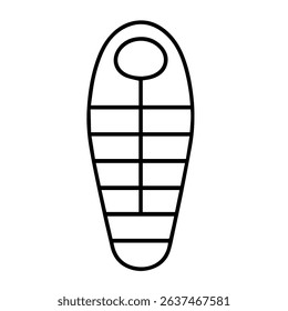 icon Sleeping bag on white background vector
Vector line icon rock climbing, mountaineering, tourism
