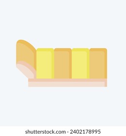 Icon Sleeping Bed. related to Backpacker symbol. flat style. simple design editable. simple illustration