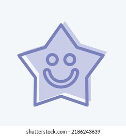 Icon Sleeping Light. suitable for Kids symbol. two tone style. simple design editable. design template vector. simple illustration