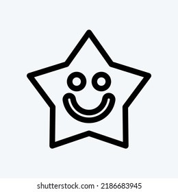 Icon Sleeping Light. suitable for Kids symbol. line style. simple design editable. design template vector. simple illustration