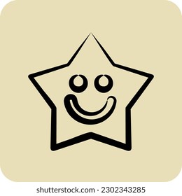 Icon Sleeping Light. suitable for Kids symbol. hand drawn style. simple design editable. design template