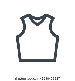 Icon of a sleeveless tank top.