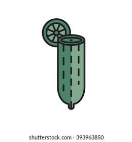 icon sliced cucumber 