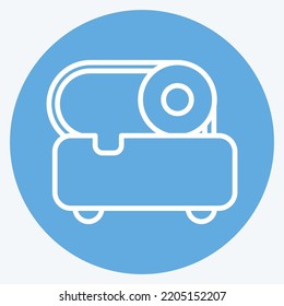 Icon Slicer. suitable for Kitchen Appliances symbol. blue eyes style. simple design editable. design template vector. simple illustration