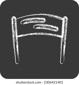 Icon Slogan. suitable for Branding symbol. chalk Style. simple design editable. design template vector