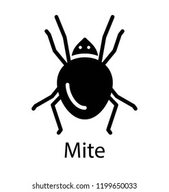 Icon of a small insect, mite