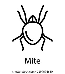 Icon of a small insect, mite