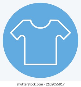 Icon Small Shirt - Blue Eyes Style - Simple illustration,Design template vector, Good for prints, posters, advertisements, announcements, info graphics, etc.