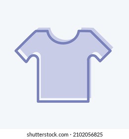 Icon Small Shirt - Two Tone Style - Simple illustration,Design template vector, Good for prints, posters, advertisements, announcements, info graphics, etc.
