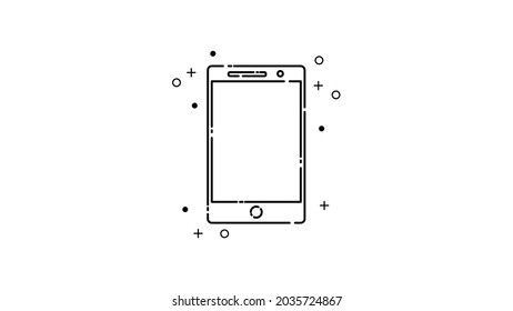 el icono del smarphone con el estilo mbe