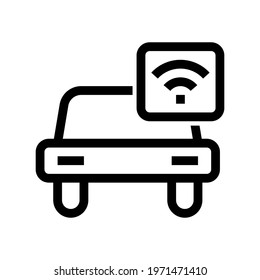 Icon Smart Car With Style Outline