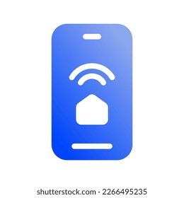 Icon Smart Home, Internet of thing, wireless, Wi-Fi, signal. vector illustration. editable file