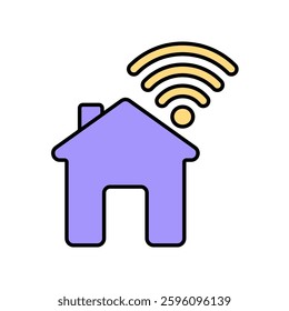 Icon a smart home, isolated against a clean background.