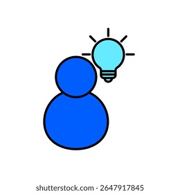 Symbol ein intelligentes, einzeln auf sauberem Hintergrund.