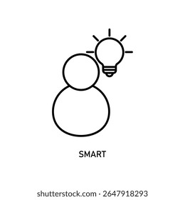 Symbol ein intelligentes, einzeln auf sauberem Hintergrund.