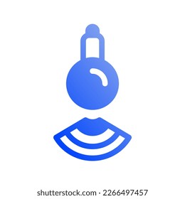 Icono lámpara inteligente, Bulb Wireless Internet of thing, inalámbrico, Wi-Fi, señal. ilustración vectorial. archivo editable