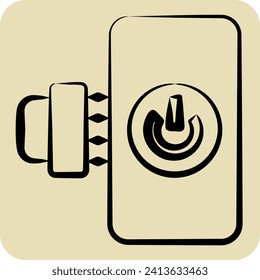 Icon Smart Plug. related to Smart Home symbol. hand drawn style. simple design editable. simple illustration