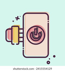 Icon Smart Plug. related to Smart Home symbol. MBE style. simple design editable. simple illustration
