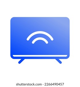 Icono Smart tv, Internet de las cosas. ilustración vectorial. archivo editable