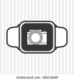 Icon of Smart watch design, vector illustration