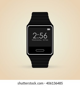 Icon of Smart watch design, vector illustration