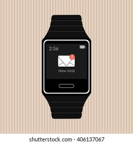 Icon of Smart watch design, vector illustration