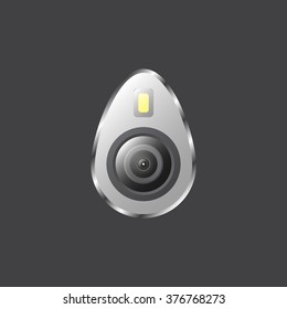 icon smartphone camera and flash