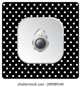 icon smartphone camera and flash. icon. vector design