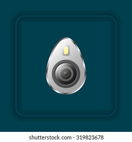 icon smartphone camera and flash. icon. vector design
